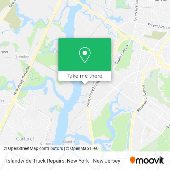 Mapa de Islandwide Truck Repairs
