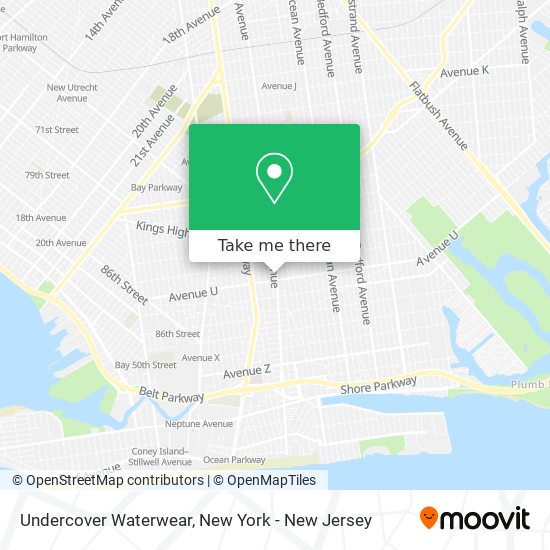 Undercover Waterwear map