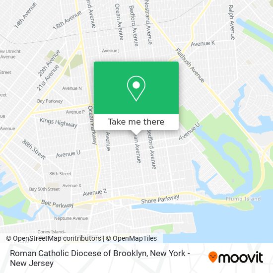 Roman Catholic Diocese of Brooklyn map