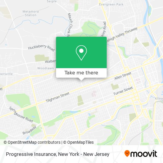 Progressive Insurance map