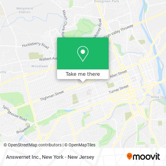 Answernet Inc. map