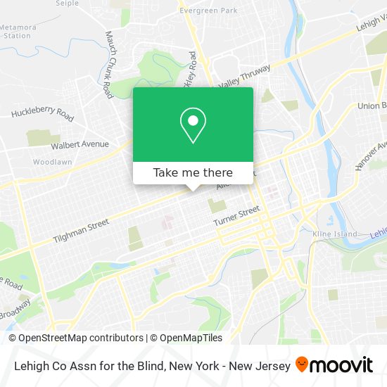Mapa de Lehigh Co Assn for the Blind