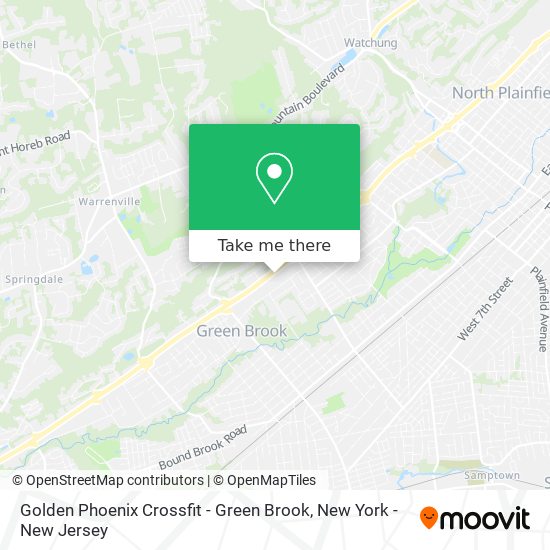 Mapa de Golden Phoenix Crossfit - Green Brook