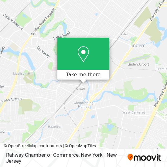 Mapa de Rahway Chamber of Commerce