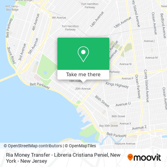Mapa de Ria Money Transfer - Libreria Cristiana Peniel