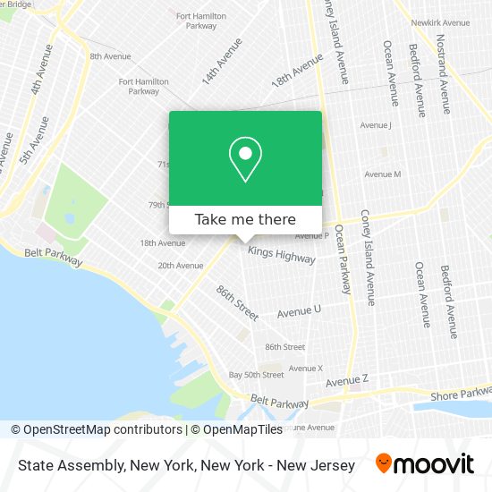 Mapa de State Assembly, New York
