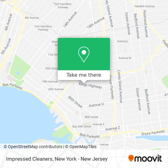 Impressed Cleaners map