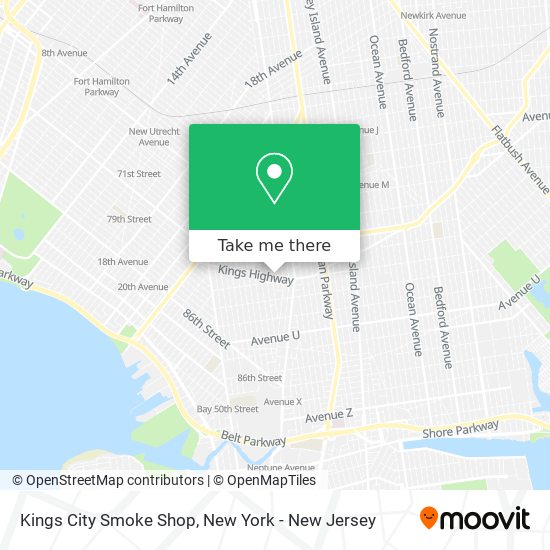 Mapa de Kings City Smoke Shop