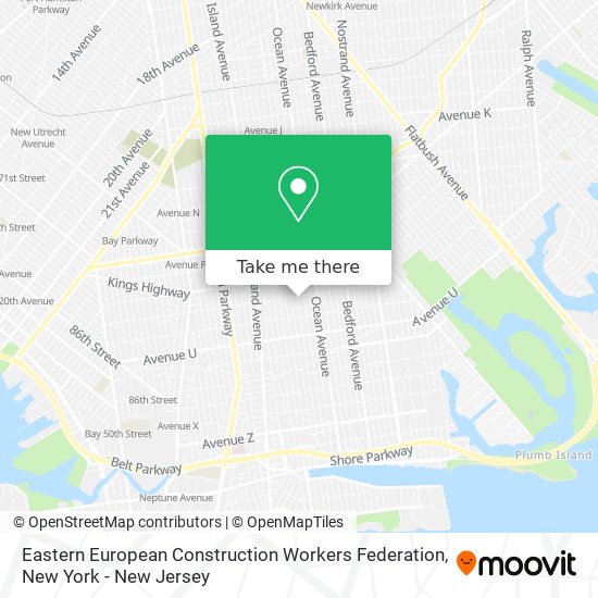 Eastern European Construction Workers Federation map