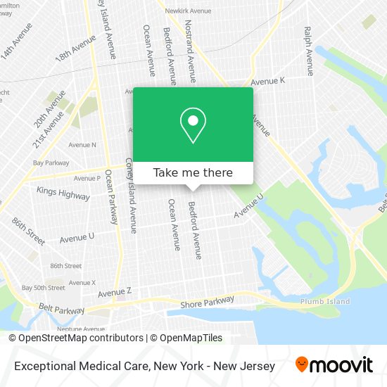 Exceptional Medical Care map