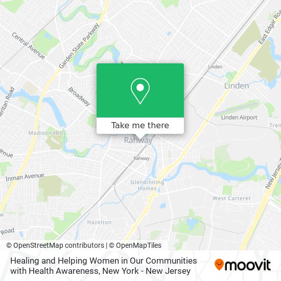 Healing and Helping Women in Our Communities with Health Awareness map