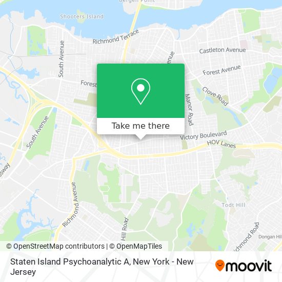 Staten Island Psychoanalytic A map