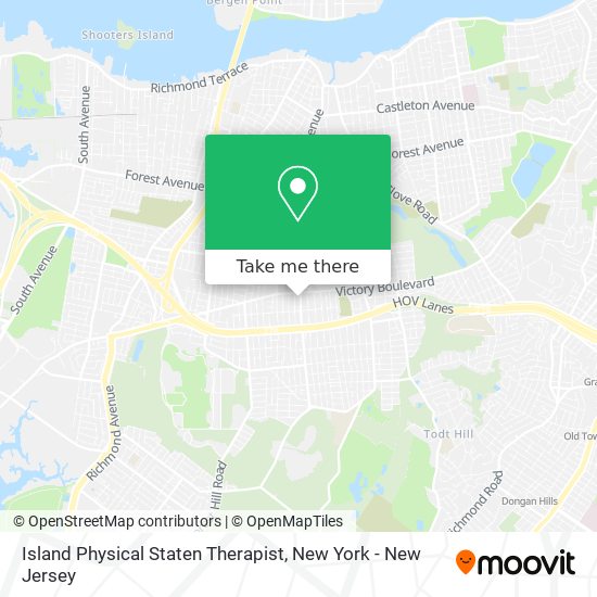 Mapa de Island Physical Staten Therapist