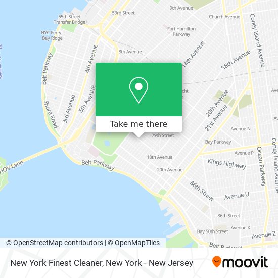 New York Finest Cleaner map