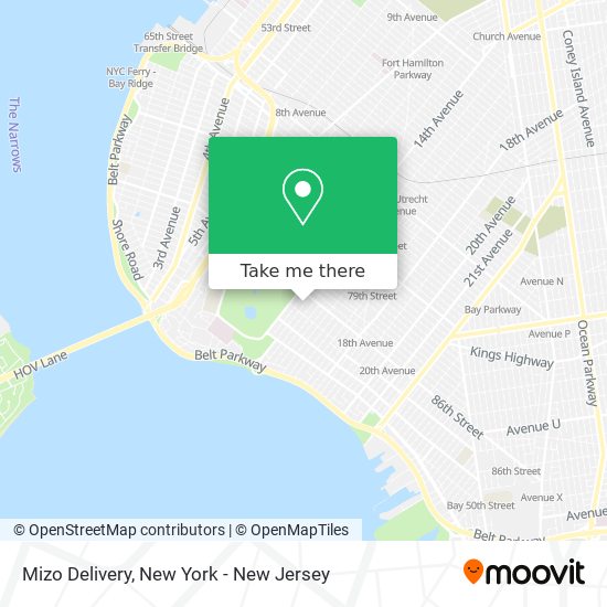 Mapa de Mizo Delivery