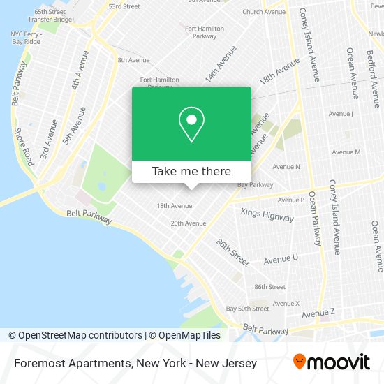 Foremost Apartments map