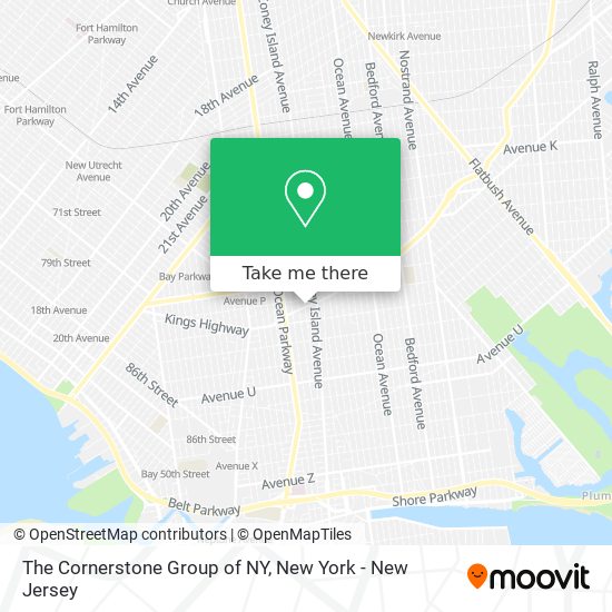 The Cornerstone Group of NY map