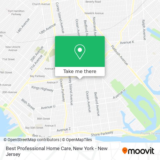 Best Professional Home Care map