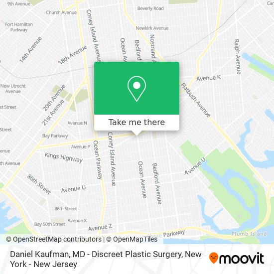 Daniel Kaufman, MD - Discreet Plastic Surgery map
