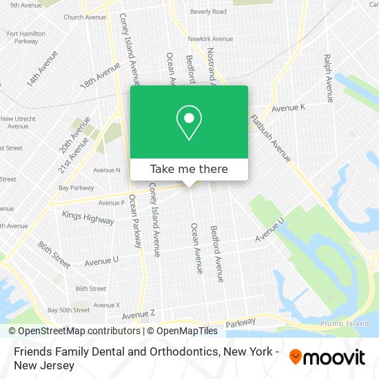 Friends Family Dental and Orthodontics map