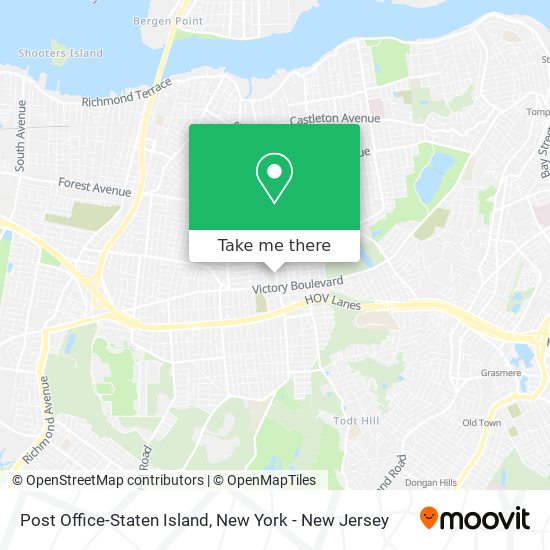 Post Office-Staten Island map