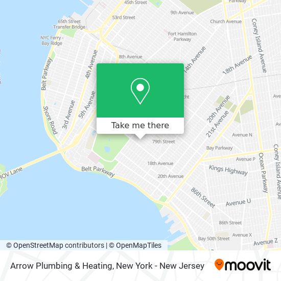 Mapa de Arrow Plumbing & Heating