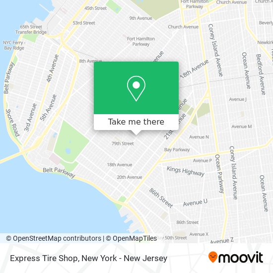 Express Tire Shop map