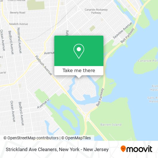 Strickland Ave Cleaners map
