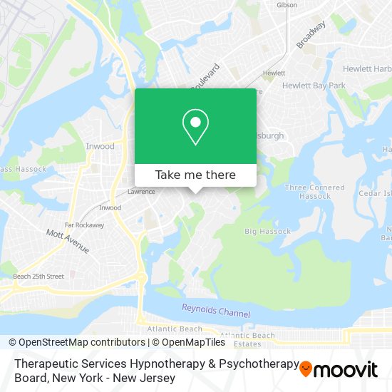 Mapa de Therapeutic Services Hypnotherapy & Psychotherapy Board