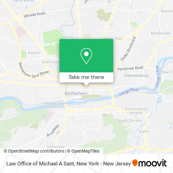 Mapa de Law Office of Michael A Sant