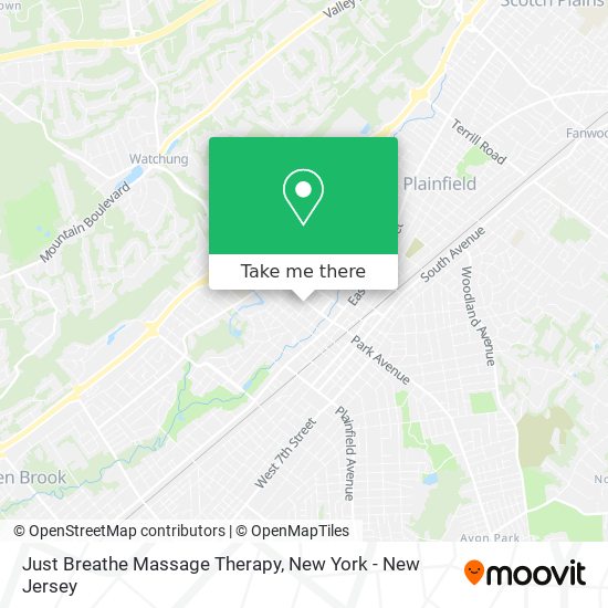 Mapa de Just Breathe Massage Therapy