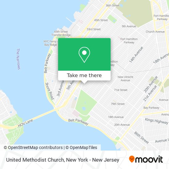 United Methodist Church map