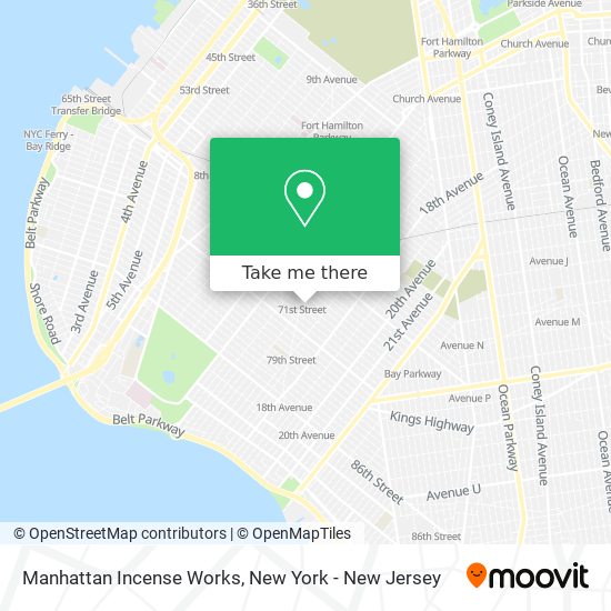 Manhattan Incense Works map