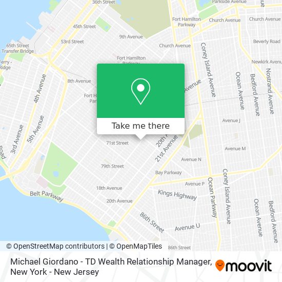 Mapa de Michael Giordano - TD Wealth Relationship Manager