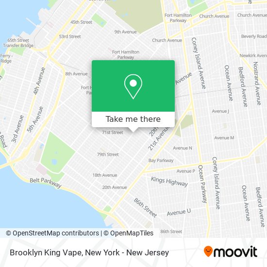 Mapa de Brooklyn King Vape