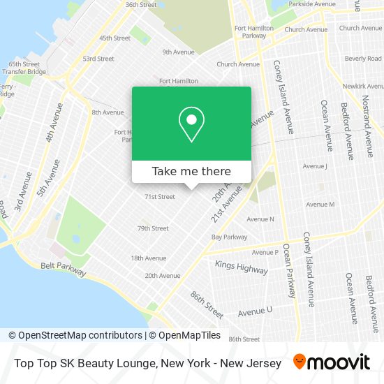 Top Top SK Beauty Lounge map