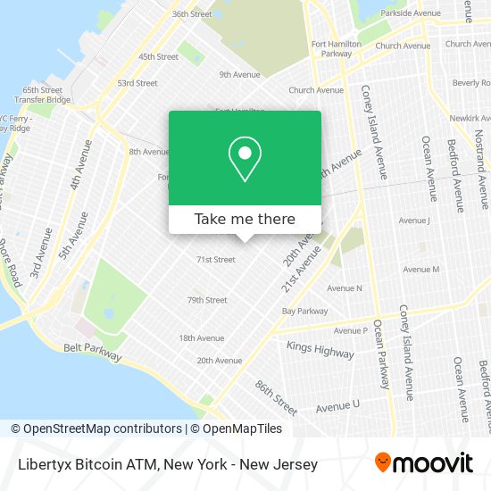 Mapa de Libertyx Bitcoin ATM