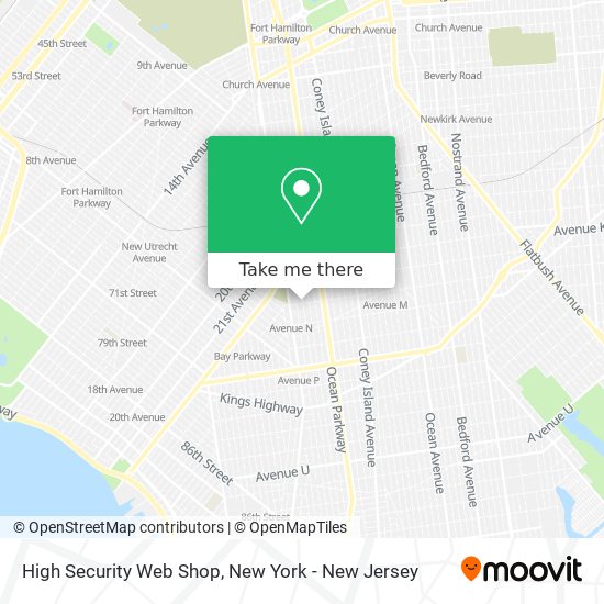 High Security Web Shop map