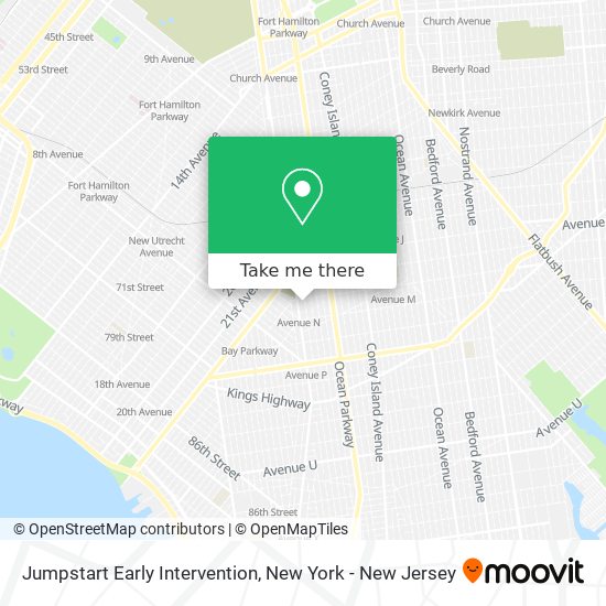 Jumpstart Early Intervention map