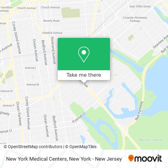 Mapa de New York Medical Centers