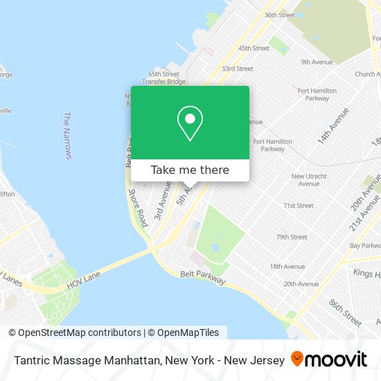 Tantric Massage Manhattan map