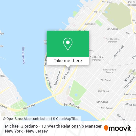 Mapa de Michael Giordano - TD Wealth Relationship Manager