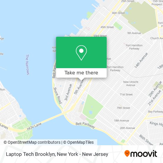 Laptop Tech Brooklyn map