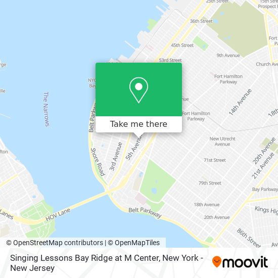 Singing Lessons Bay Ridge at M Center map