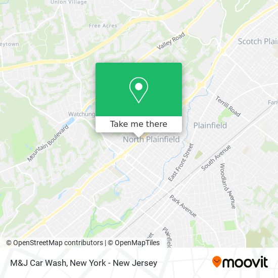 M&J Car Wash map