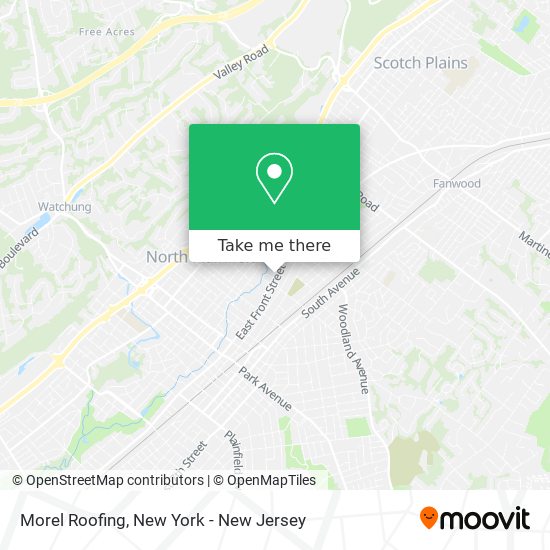 Morel Roofing map