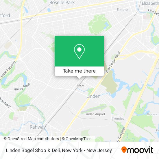 Mapa de Linden Bagel Shop & Deli