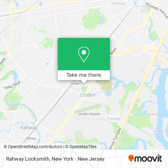 Rahway Locksmith map