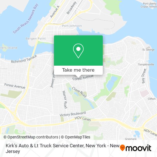 Mapa de Kirk's Auto & Lt Truck Service Center