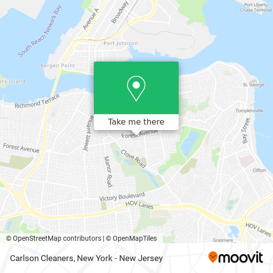 Carlson Cleaners map